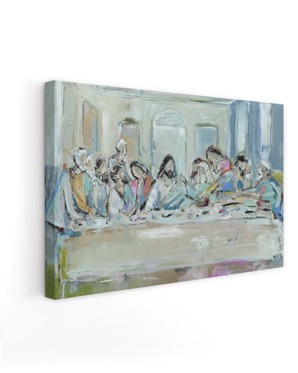 Last Supper Wall Art 9 - Last Supper Wall Decor - Best Wrapped Canvas For Dining Room - Jesus Canvas