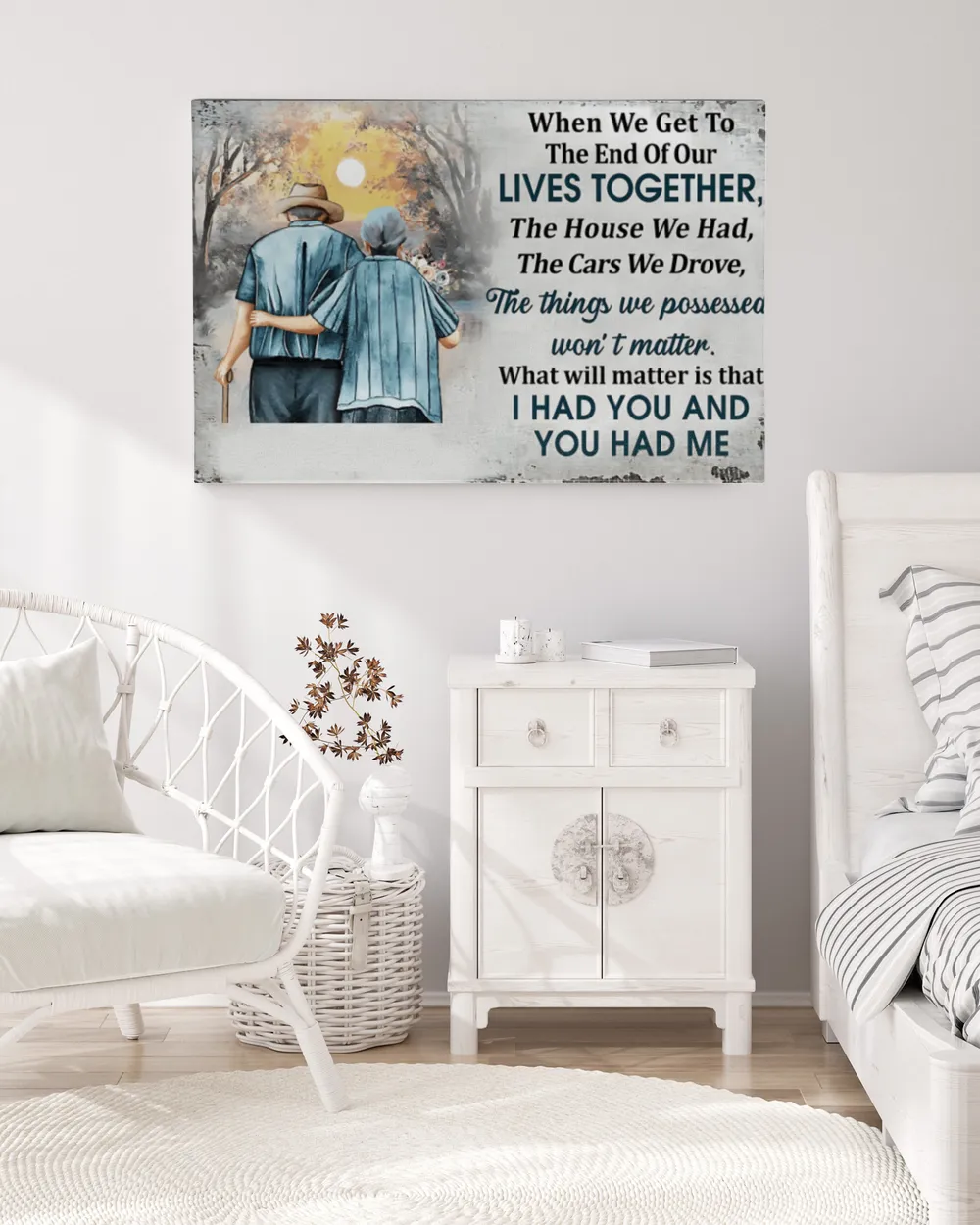 I Had You And You Had Me - Gift For Couple Personalized Canvas Print Home Decoration