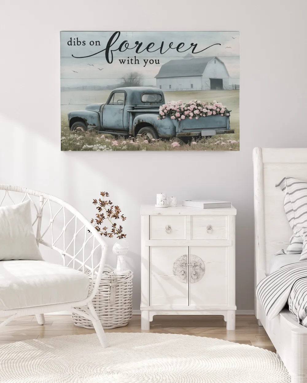 Dibs On Forever With You - Personalized Couple Canvas