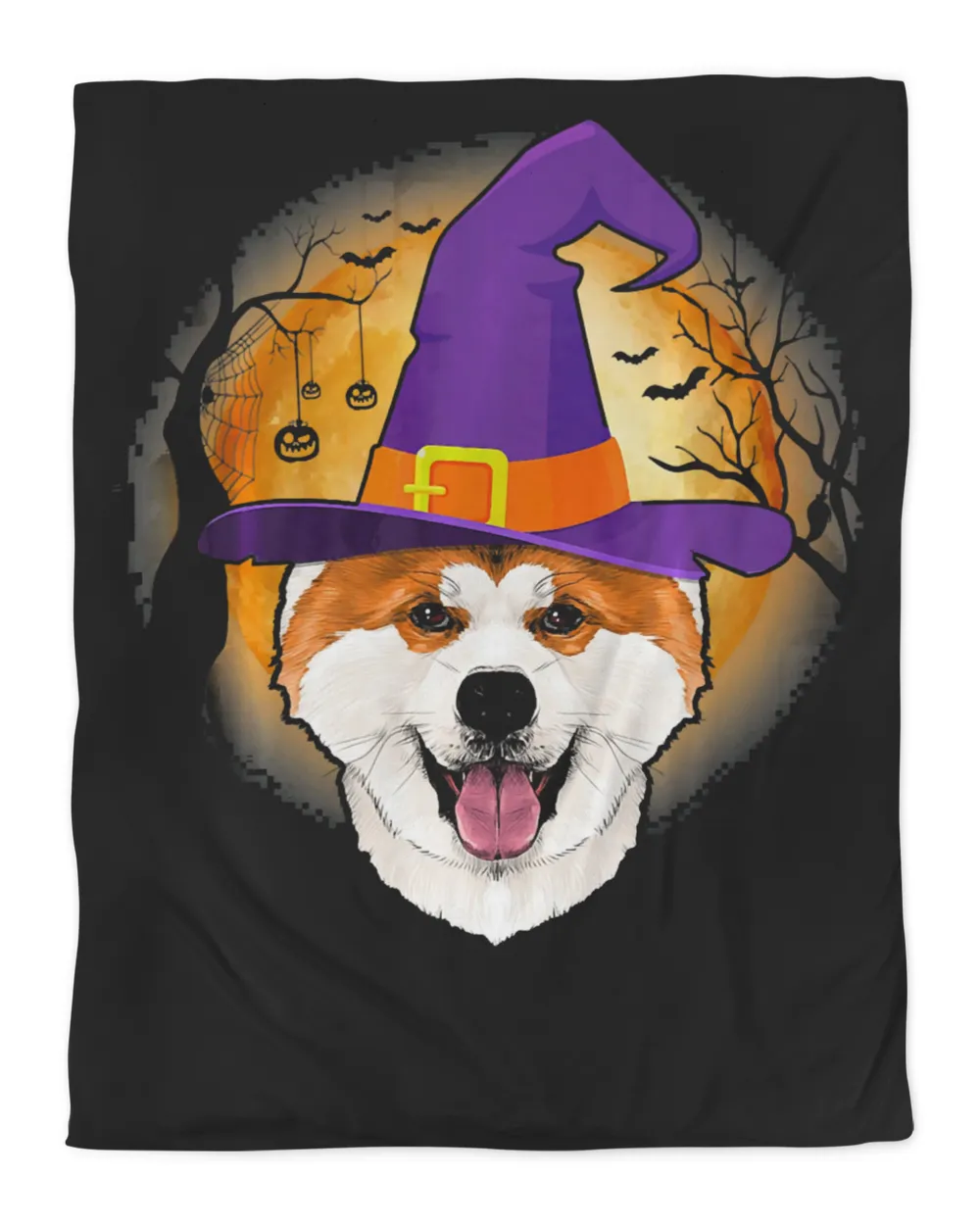 Akita Witch Halloween Costume For Men Women Kids T-Shirt