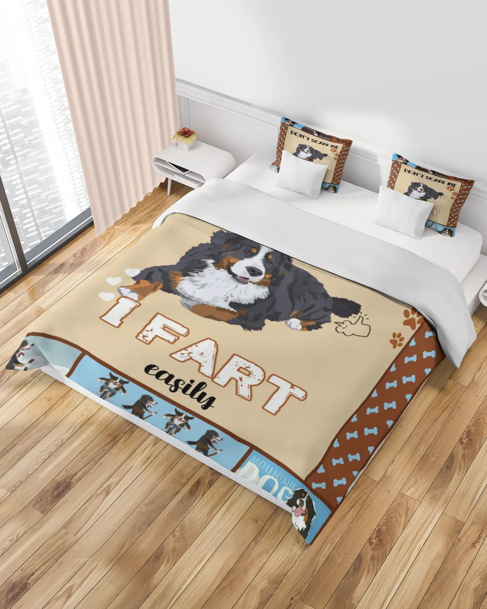 Bernese Mountain  Blanket - Quilt