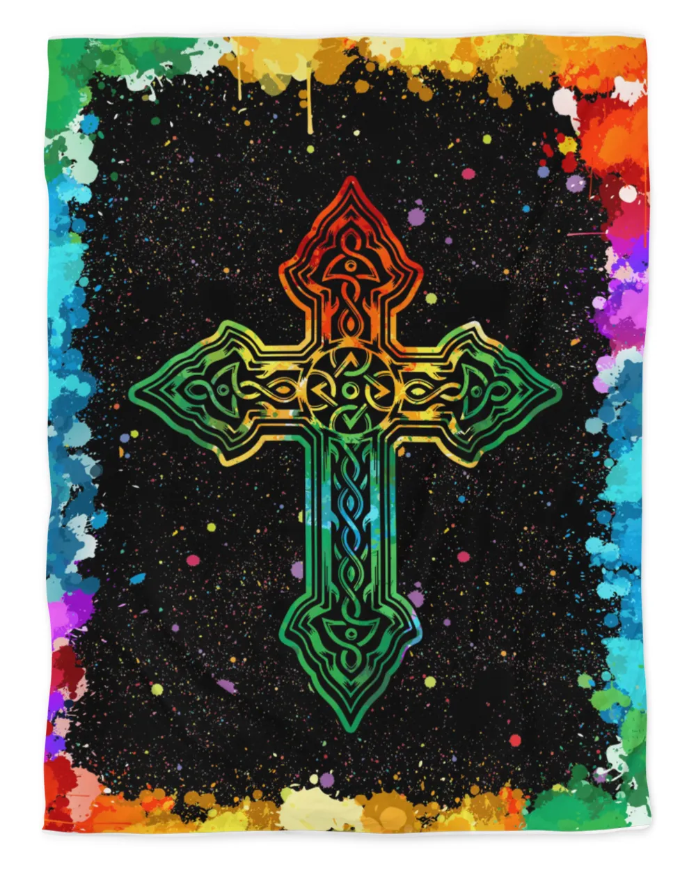 Irish Cross Watercolor