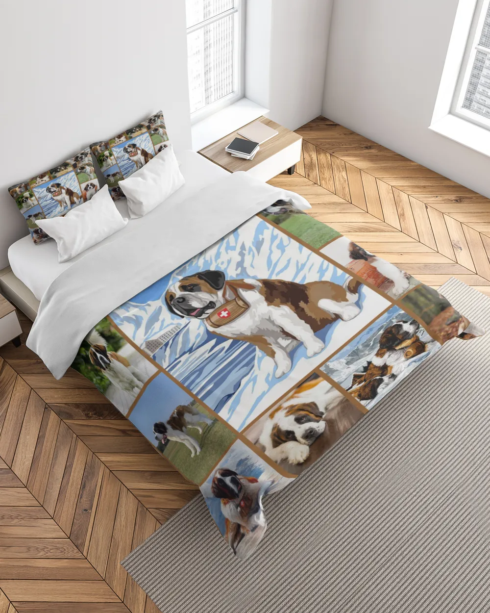 Saint Bernard  Blanket - Quilt