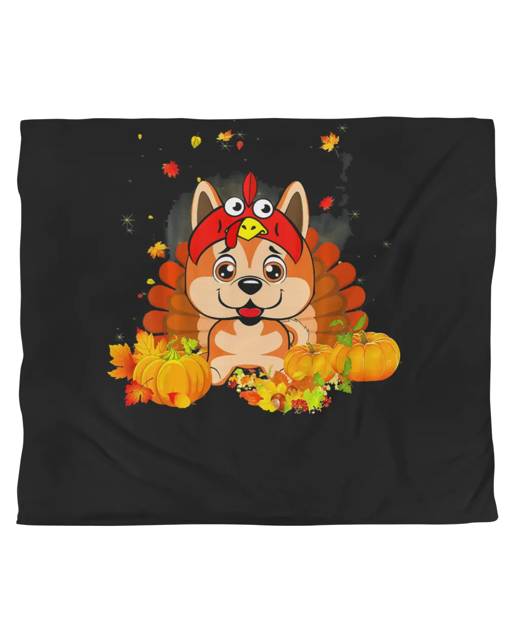 Akita Turkey Funny Dog Thanksgiving T-Shirt