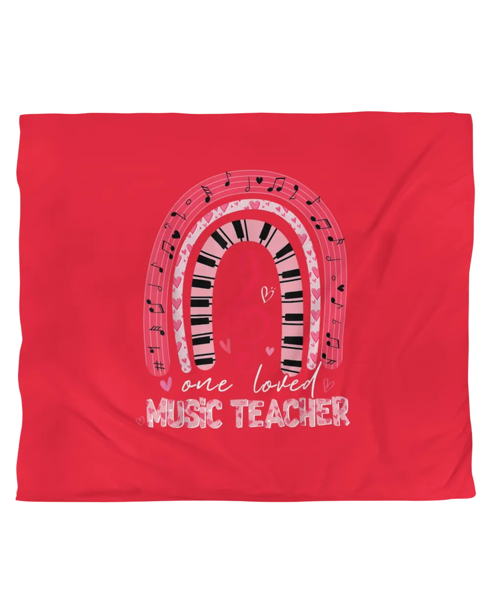 Rainbow One Loved Music Teacher Valentine's Day Matchings