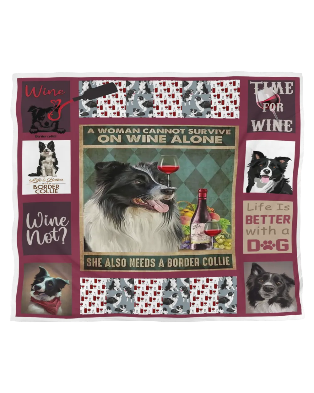 Border Collie Blanket - Quilt