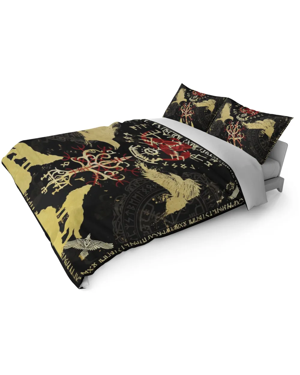 Viking Vegvisir Yggdrasil Bedding Set 139