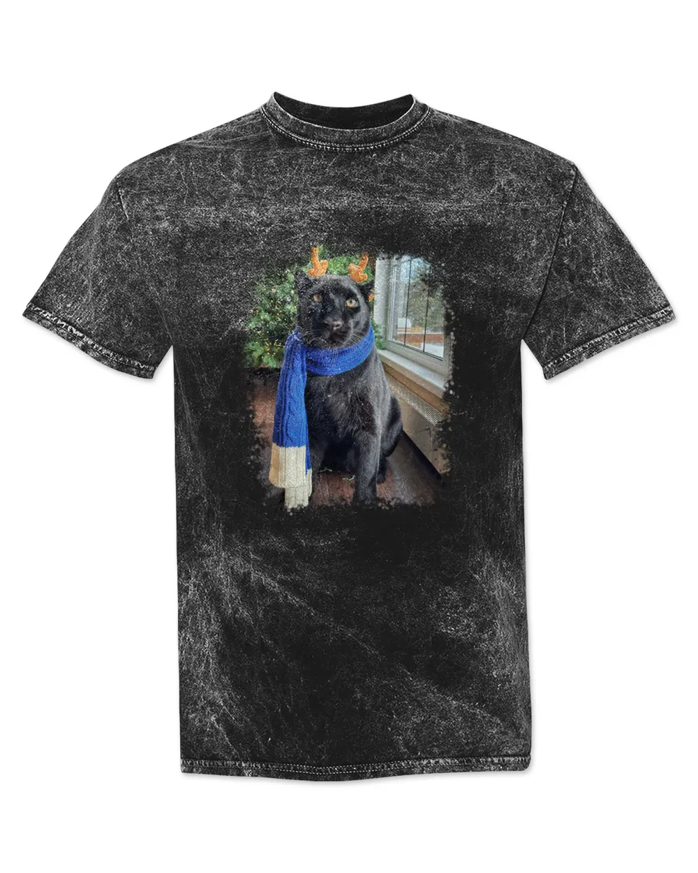Luna The Panther is So Adorable 2 Mineral Wash T-shirt black s