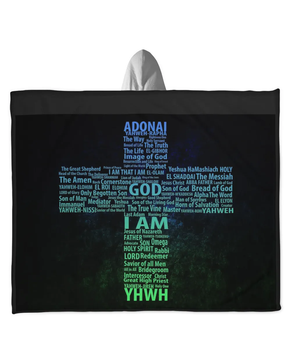 God Hooded Blanket