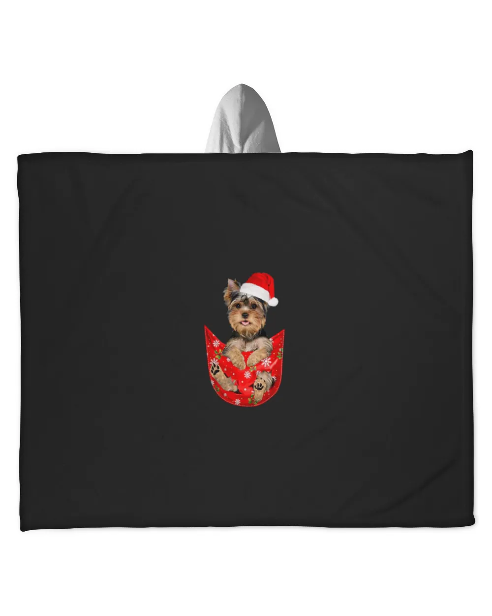 Yorkshire Terrier Claus Christmas Pocket