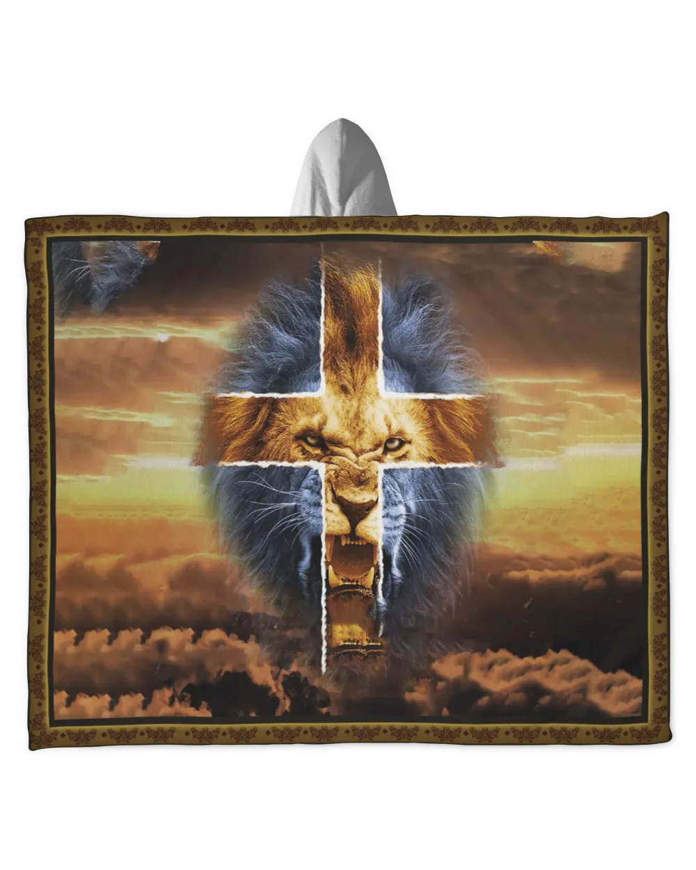 Lion Faith Hooded Blanket