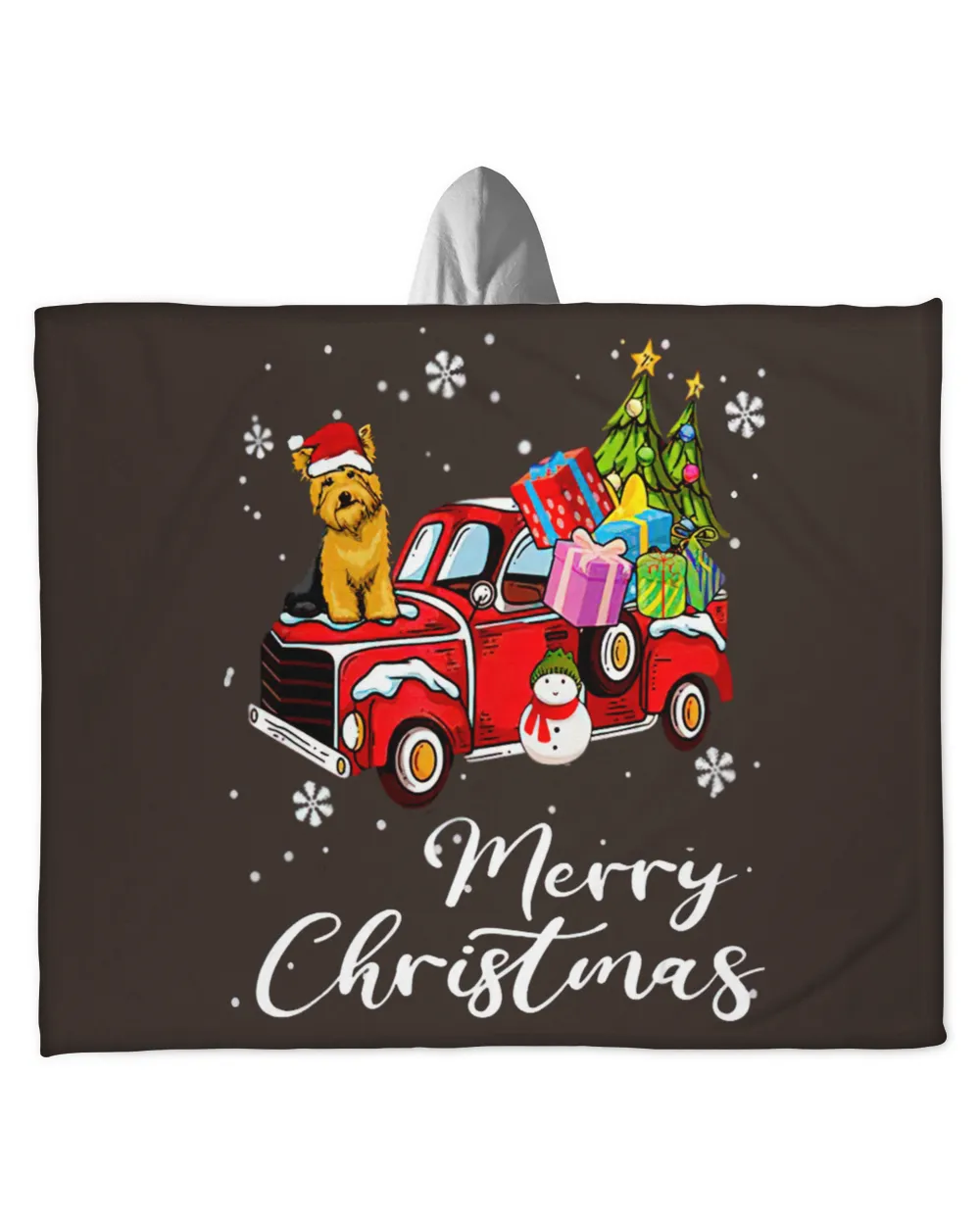 Yorkshire Terrier Xmas Red Truck