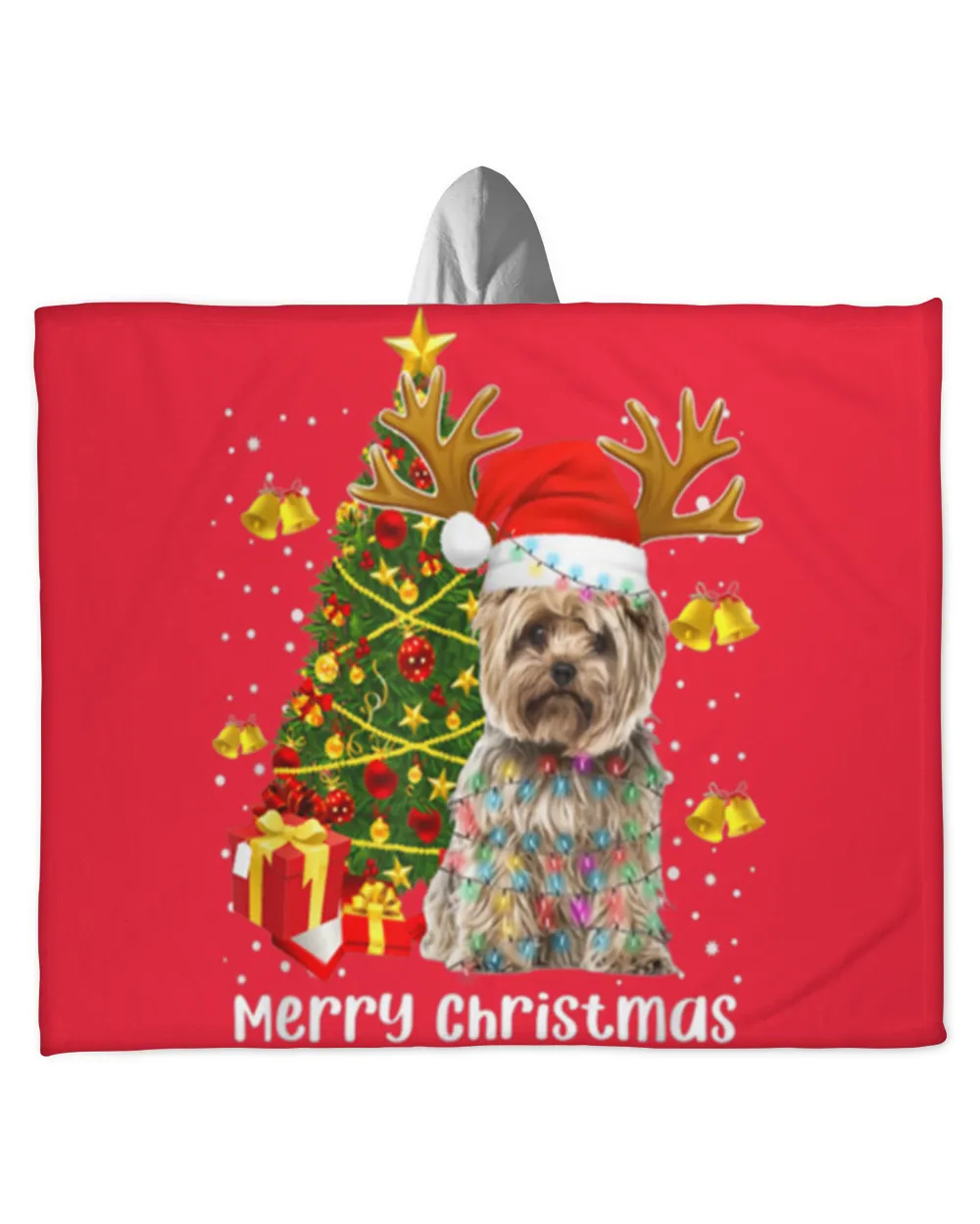 Yorkshire Terrier Tree Lights Xmas