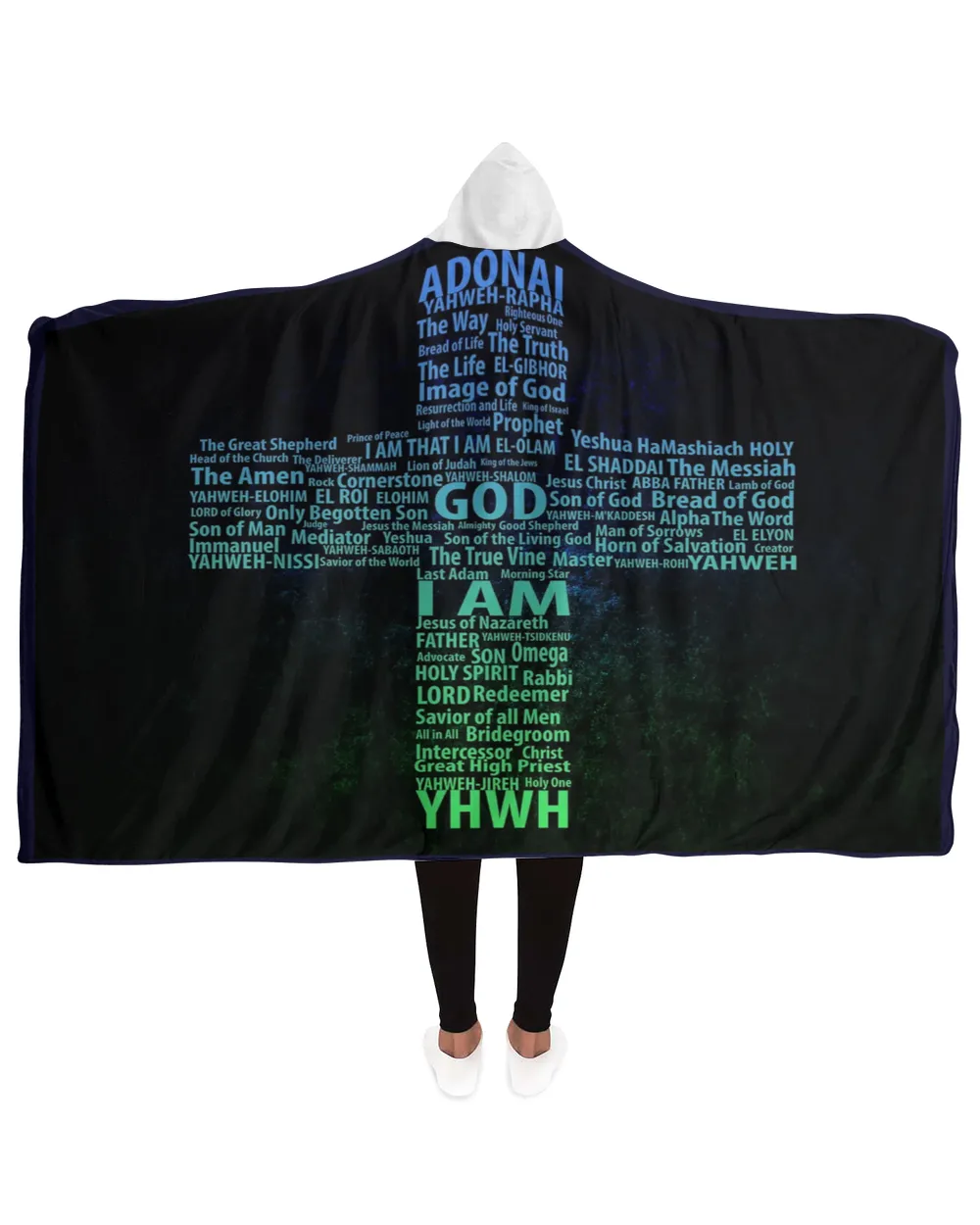 God Hooded Blanket
