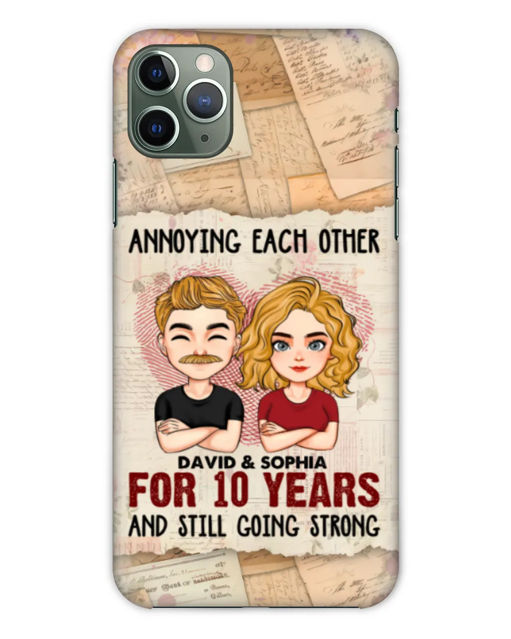We're Going Strong - Personalized Clear Phone Case, Gifts for Wife, Gift idea for Wife