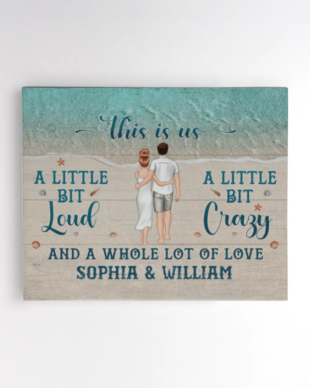 This Is Us A Whole Lot Of Love - Personalized Wrapped Canvas, Gifts For Girlfriend, Gifts Idea For Girlfriend
