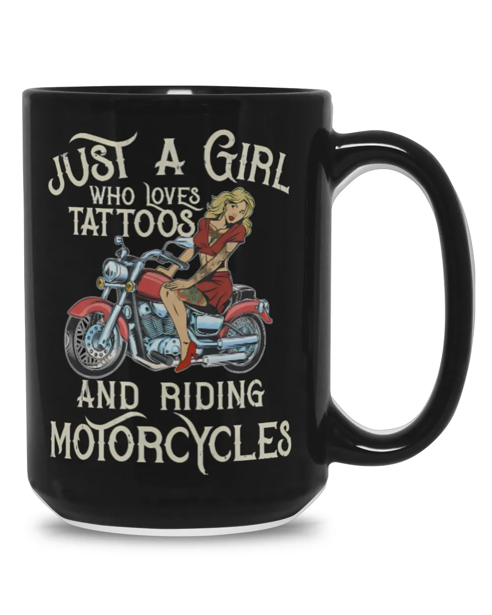 Girl Loves Tattoos And Riding Motorcycles