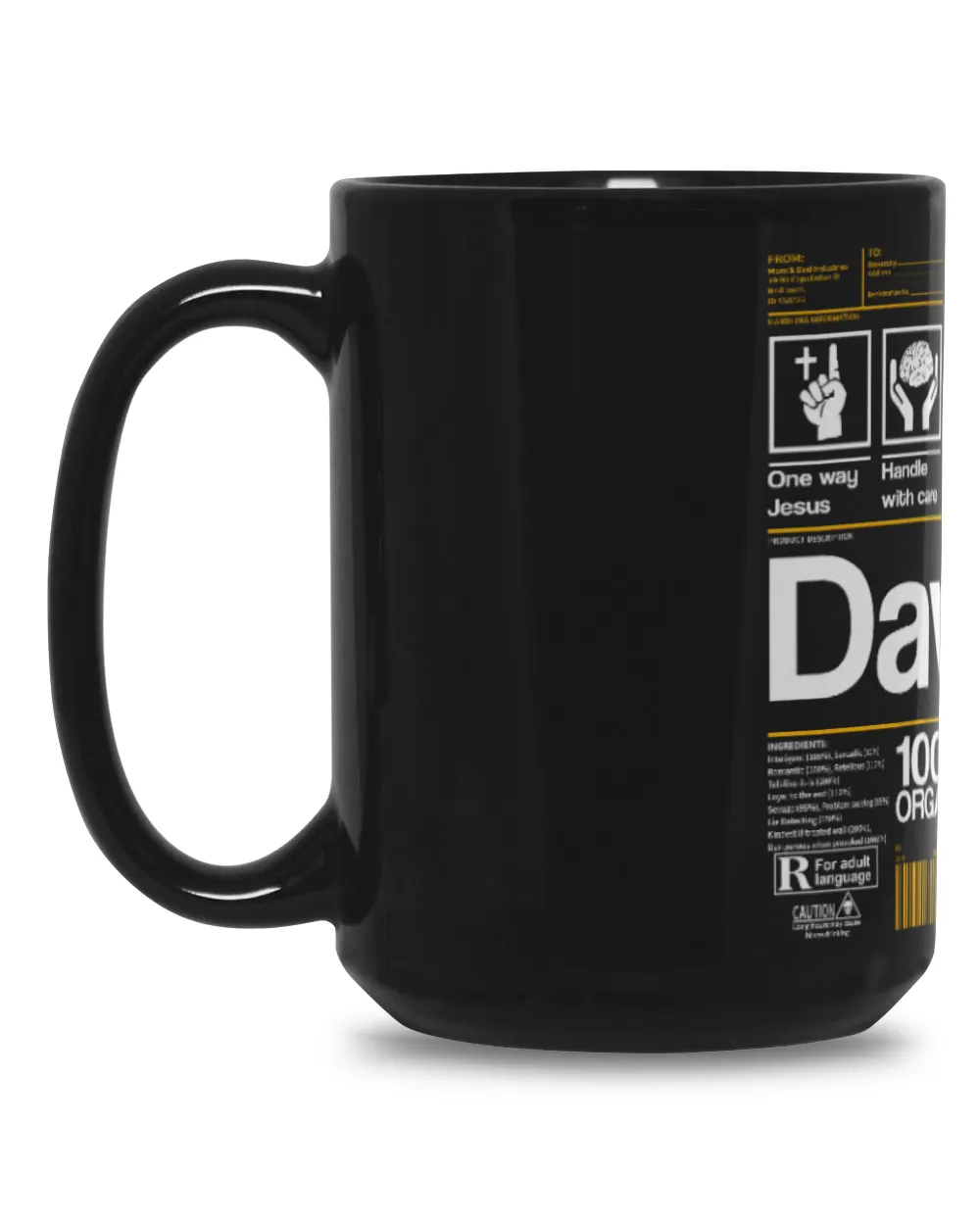 Fbus01603 David H52 Black Mug 15oz black 15oz