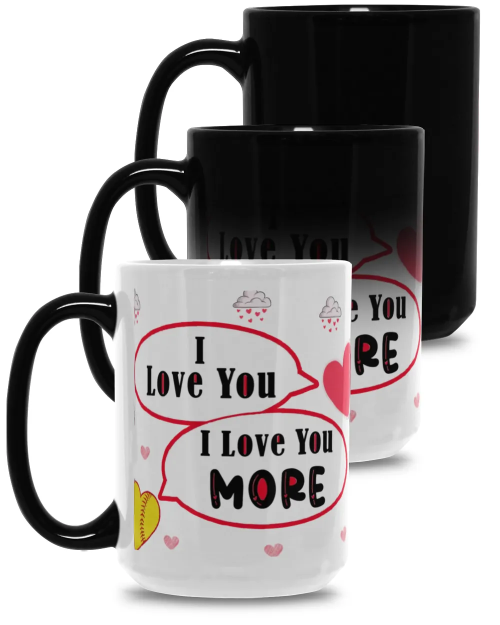 Valentine Mug- For Softball Lovers- Softball Mug Gifts Magic Mug 15oz white 15oz