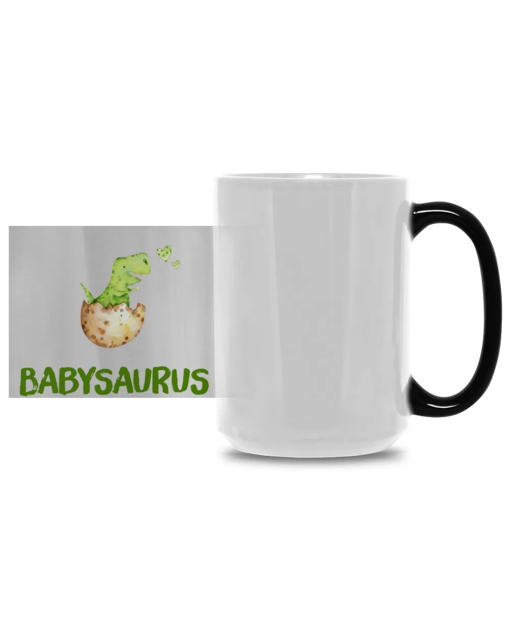 Personalised [T-REX] Funny [BabySaurus] Cute Dinosaur Gift / Family Mug , Personalized Mug, Gift for Dad, Father's Day Gift, Funny Dinosaur Mug, Mug For Dad, Butt Mug