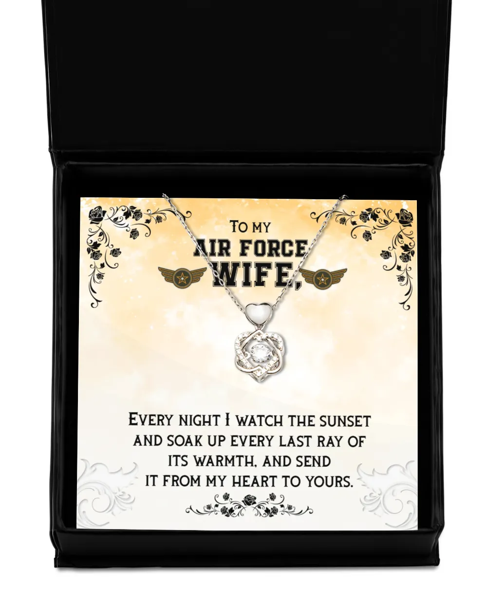 To My Air Force Wife - Gift From Husband With Message Card