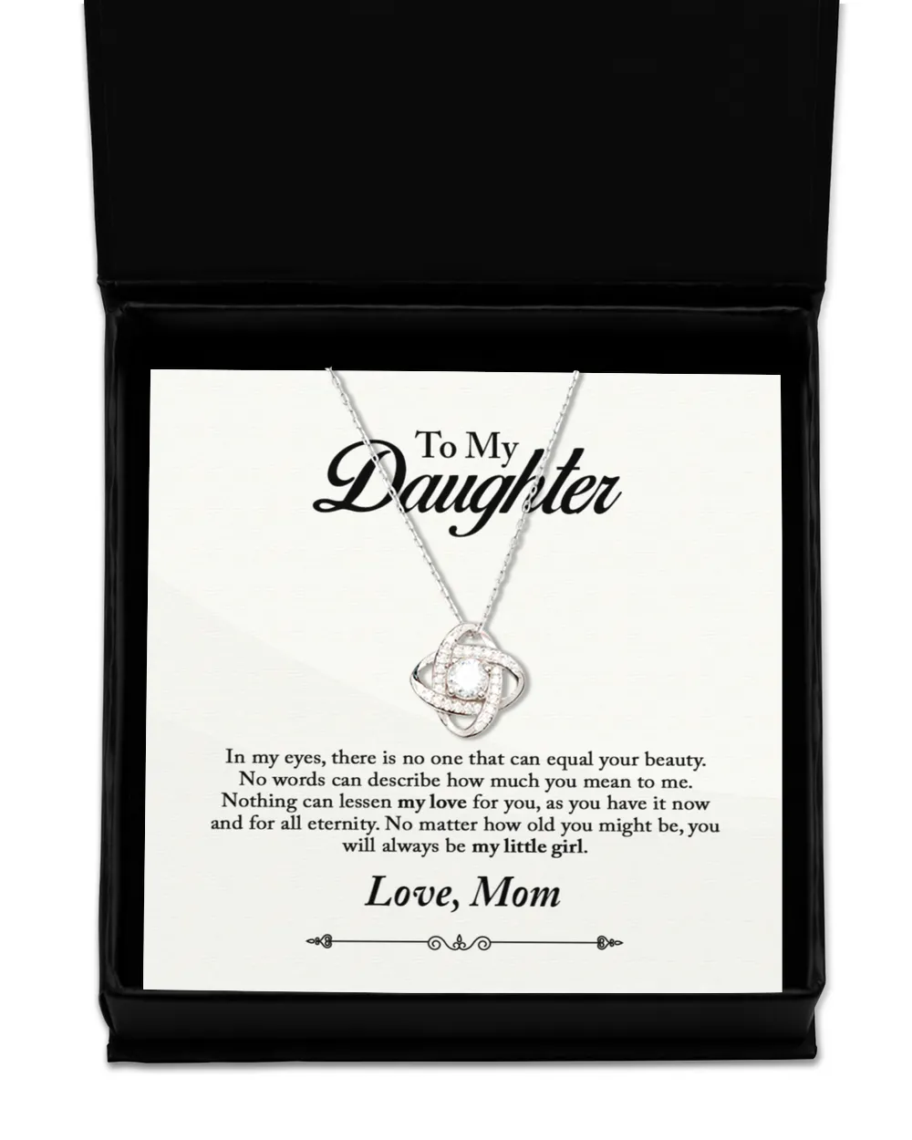 Personalized To My Daughter Necklace - "You Will Always Be My Little Girl"