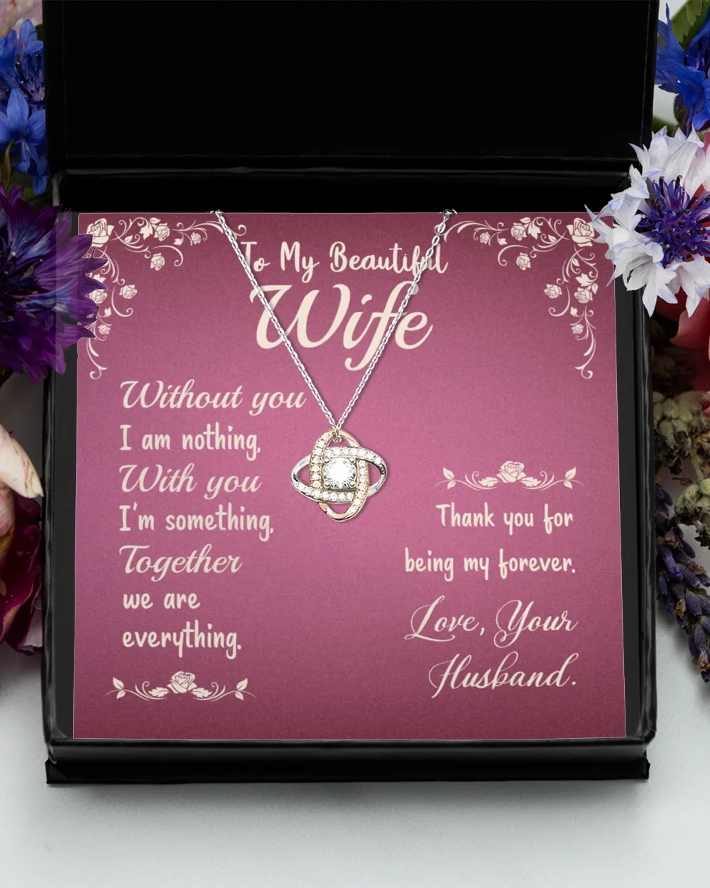 To My Beautiful Wife - Gift From Husband With Message Card