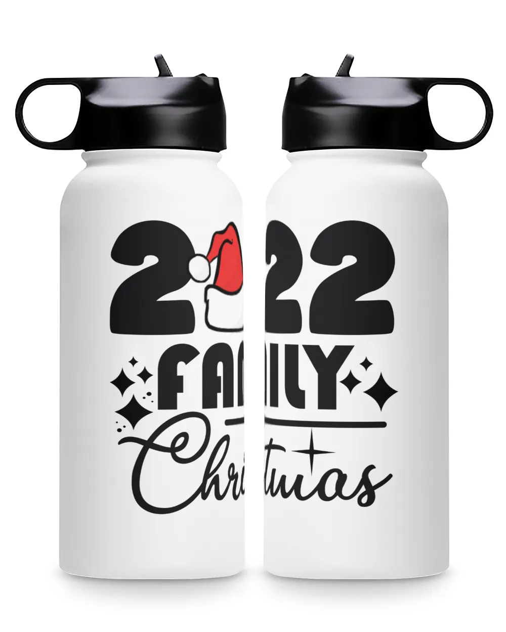2022 Family Christmas Premium Water Bottle