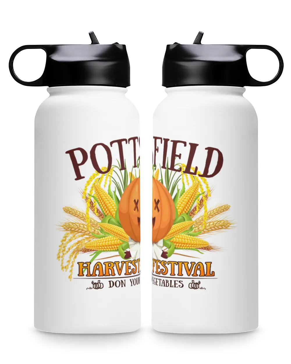 Pottsfield Harvest Festival Don Your Vegetables Premium Water Bottle