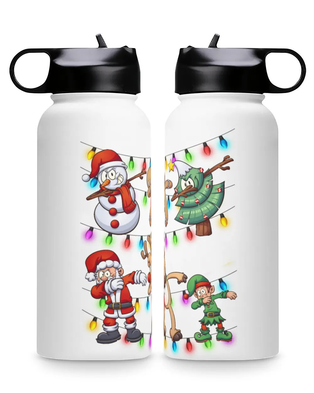 Dabbing Santa Claus Gift Premium Water Bottle