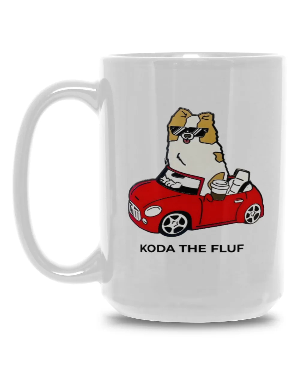 Koda the Fluff Love White Mug 15oz white 15oz