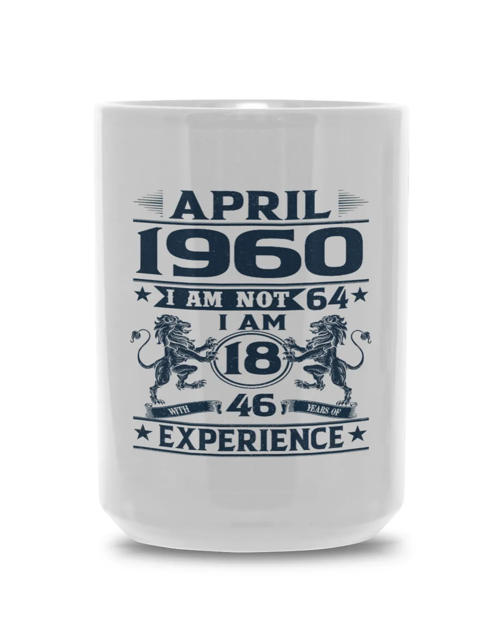 April 1960 USA12 White Mug 15oz white 15oz