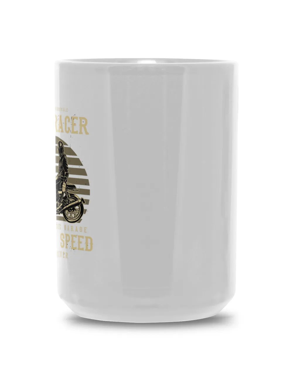 Men Cafe racer Full of Speed Mug White Mug 15oz white 15oz