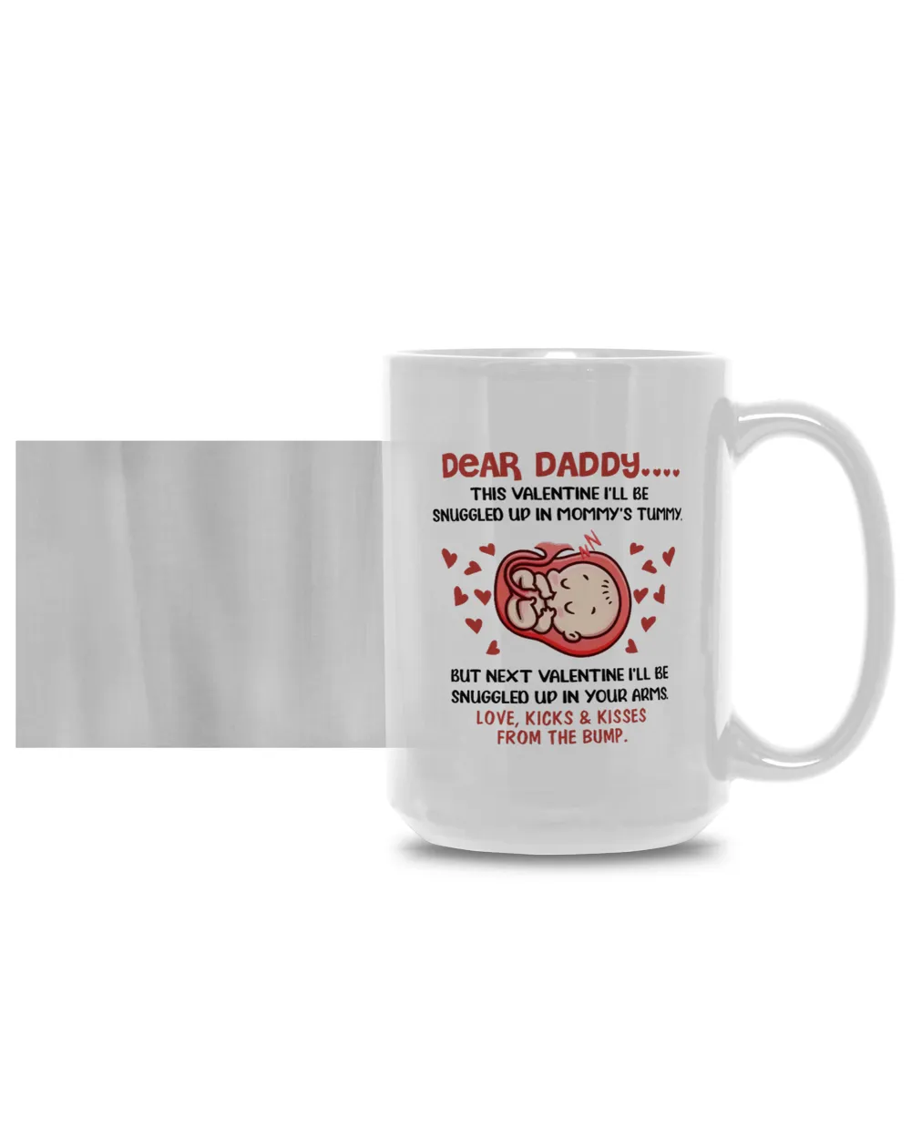 Dear Daddy This Valentine Mug Gift For Dad To Be