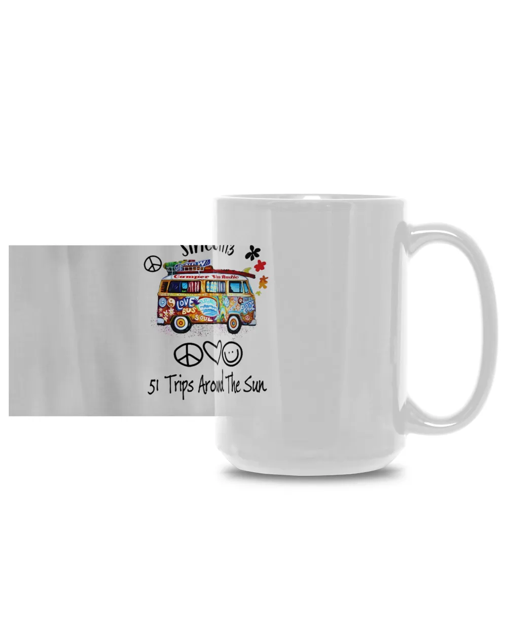1973 USA57 White Mug 15oz white 15oz