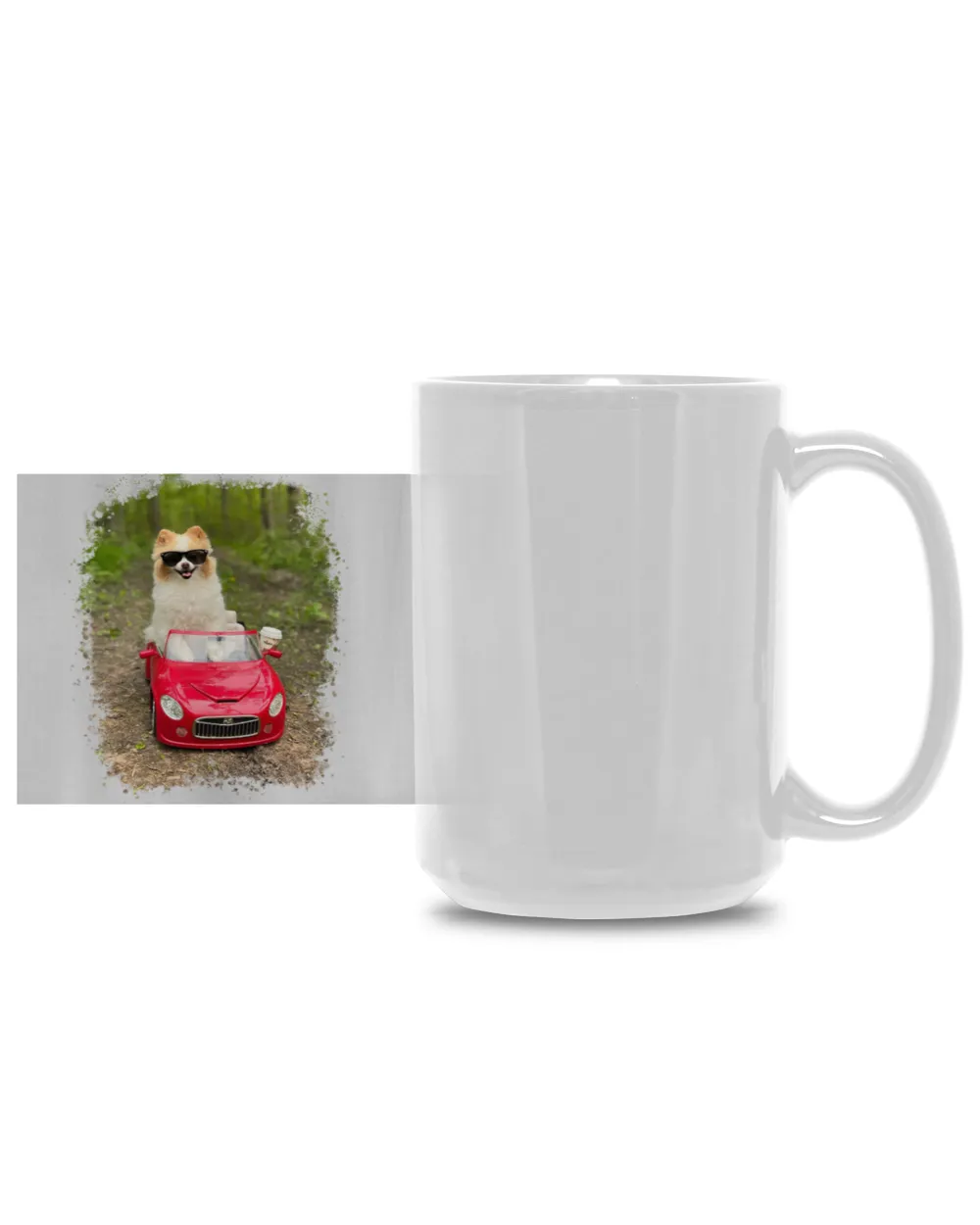 Koda is in The Woods White Mug 15oz white 15oz