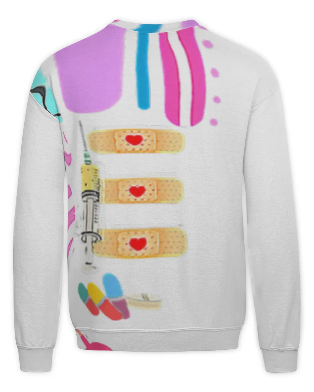 Funny ER Nurse Bunny Nursing Rainbow Easter Christians T-Shirt