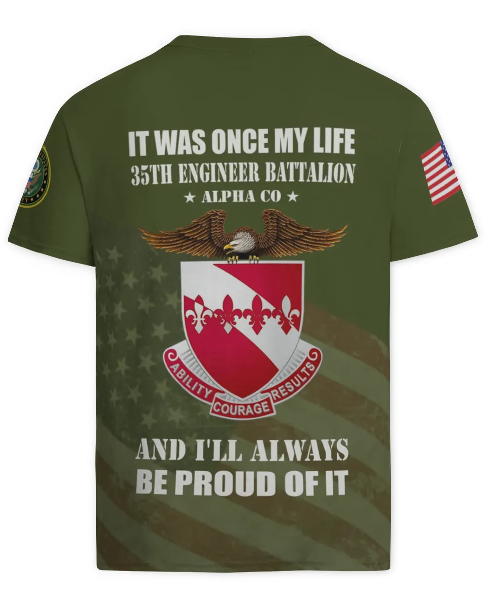 35th Engineer Battalion Alpha Co Hawaiian Shirt