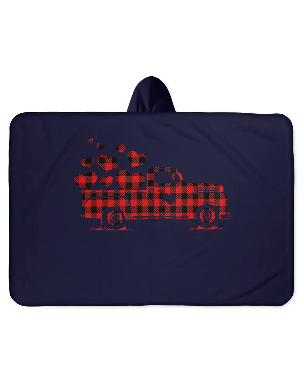 Red Plaid Truck Happy Valentines Day 2021 Couple Matching T-Shirt