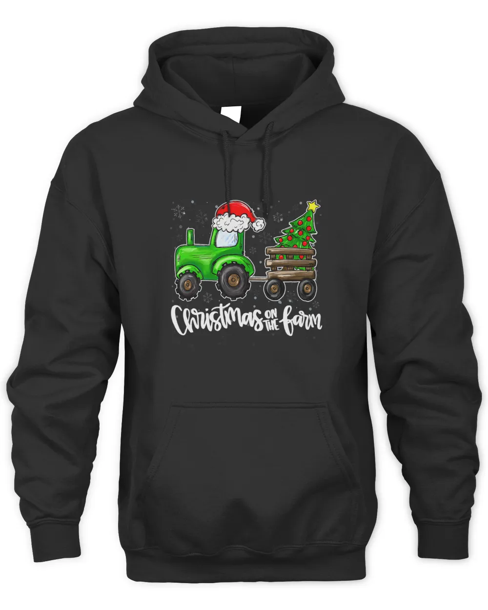 Farmer Christmas Funny Farming Tractor Christmas Tree Xmas