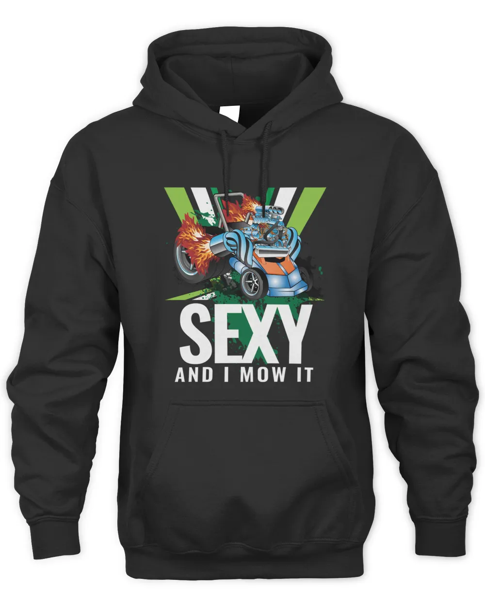 Sexy and i mow it Unisex Premium Hoodie black s