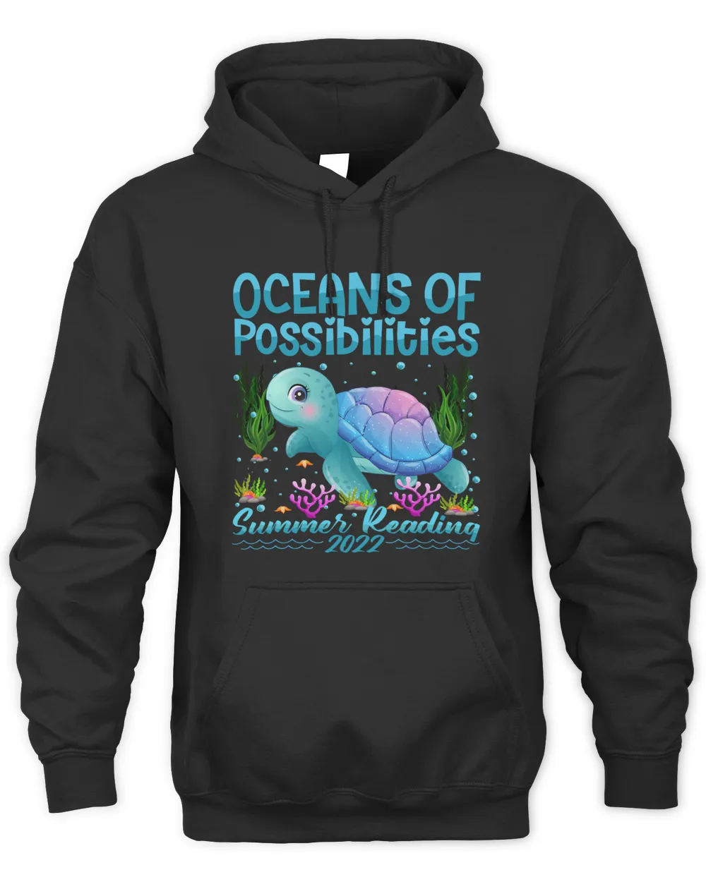 Cute Oceans of Possibilities Summer Reading Turtle