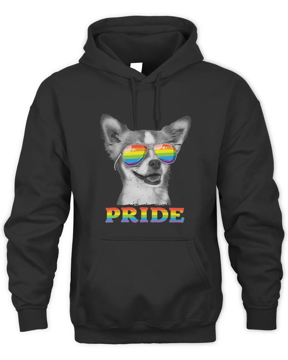 Chihuahuas Gay Pride LGBT Rainbow Flag Sunglasses LGBTQ Gifts Chihuahua Dog