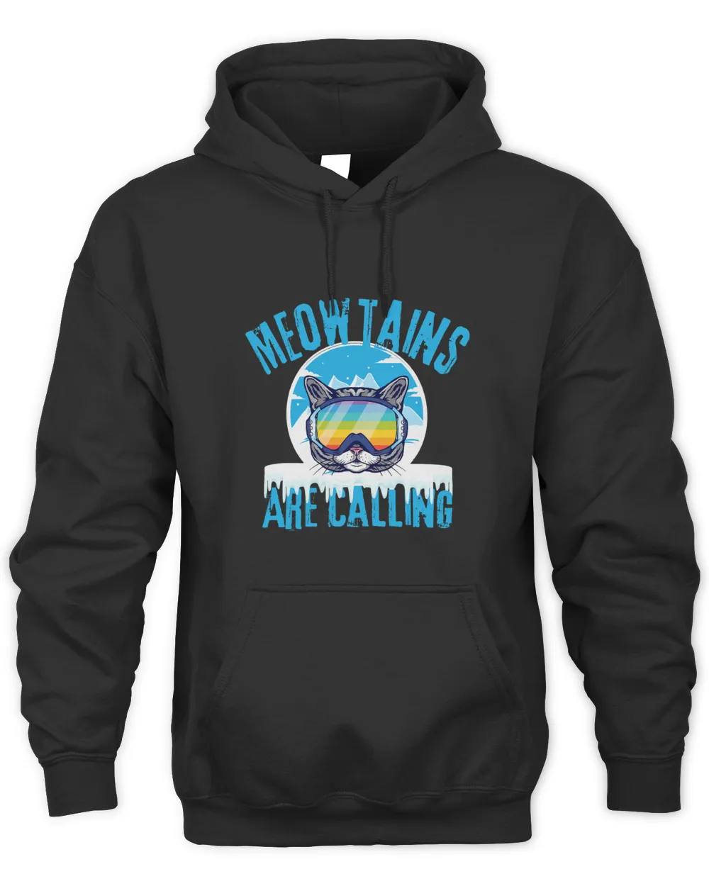 Meowtains Are Calling Funny Ski Cat Lovers LGBTQ Skiing 1