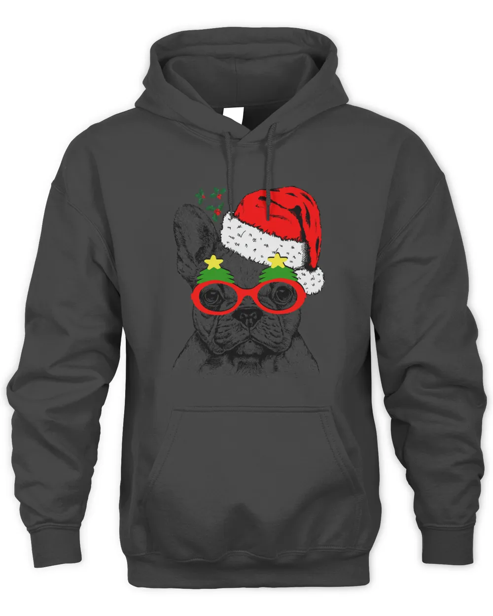 French Bulldog Funny Santa Christmas Dog Cute French Bulldog 198 Frenchie Dog