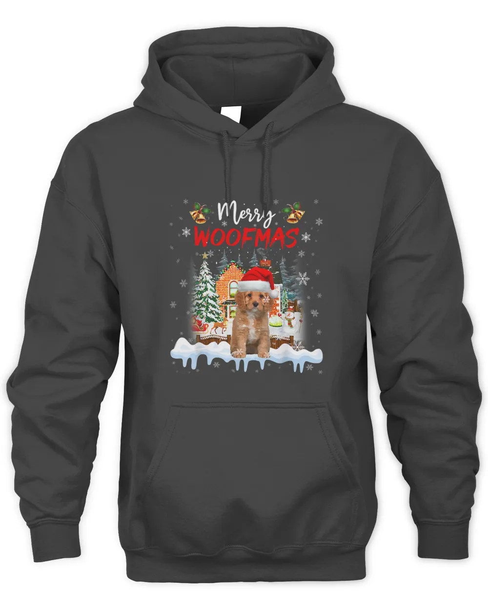 Merry Woofmas Cavapoo Christmas Tree Dog Lover Xmas 105
