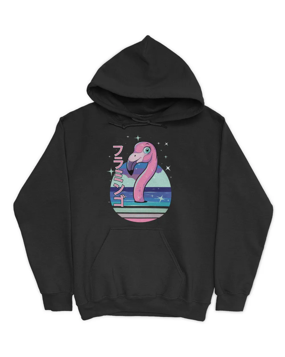 Pastel Goth Flamingo Japanese Kawaii Aesthetic Vaporwave