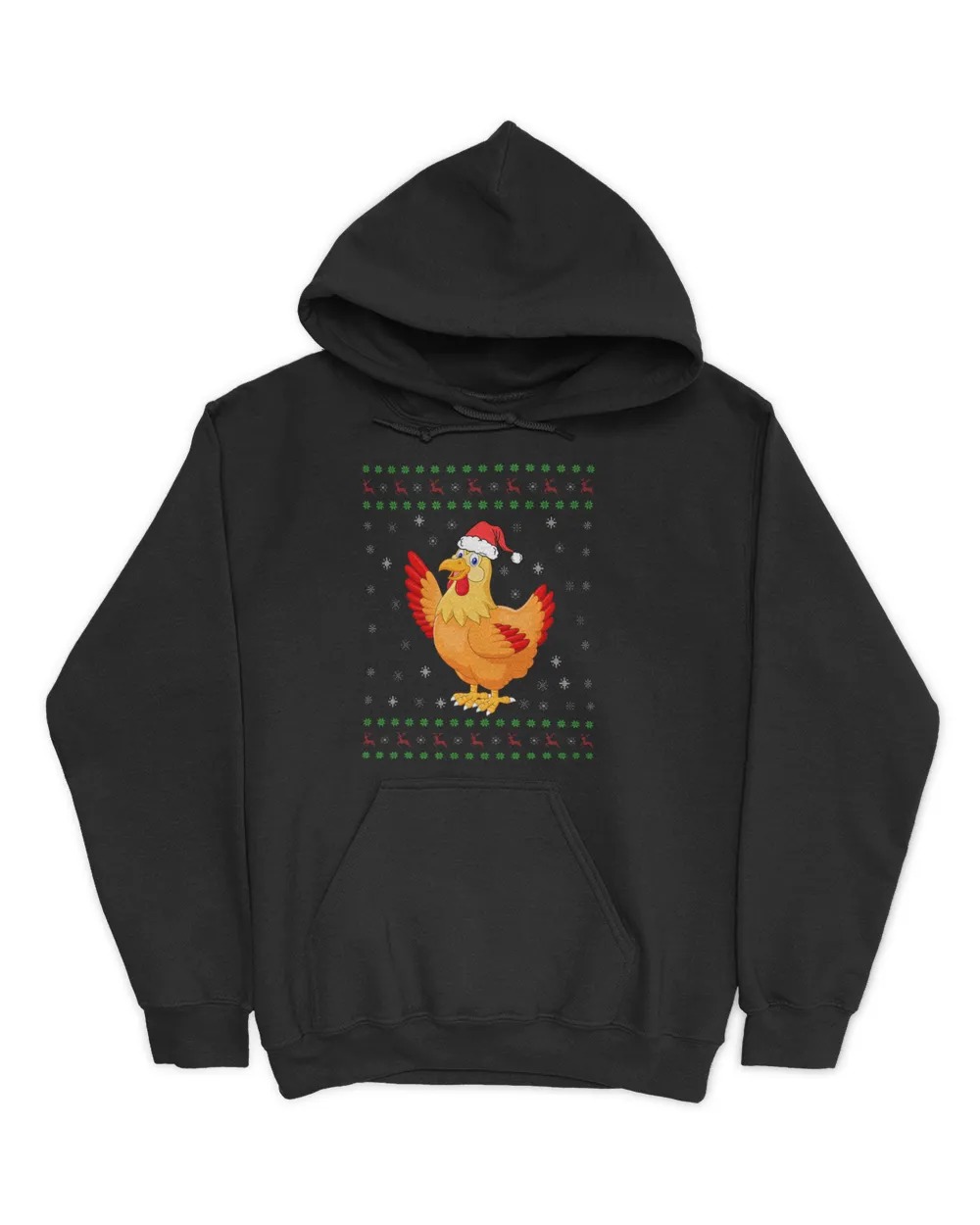 Ugly Xmas Chicken Graphic Funny Ugly Sweater Christmas