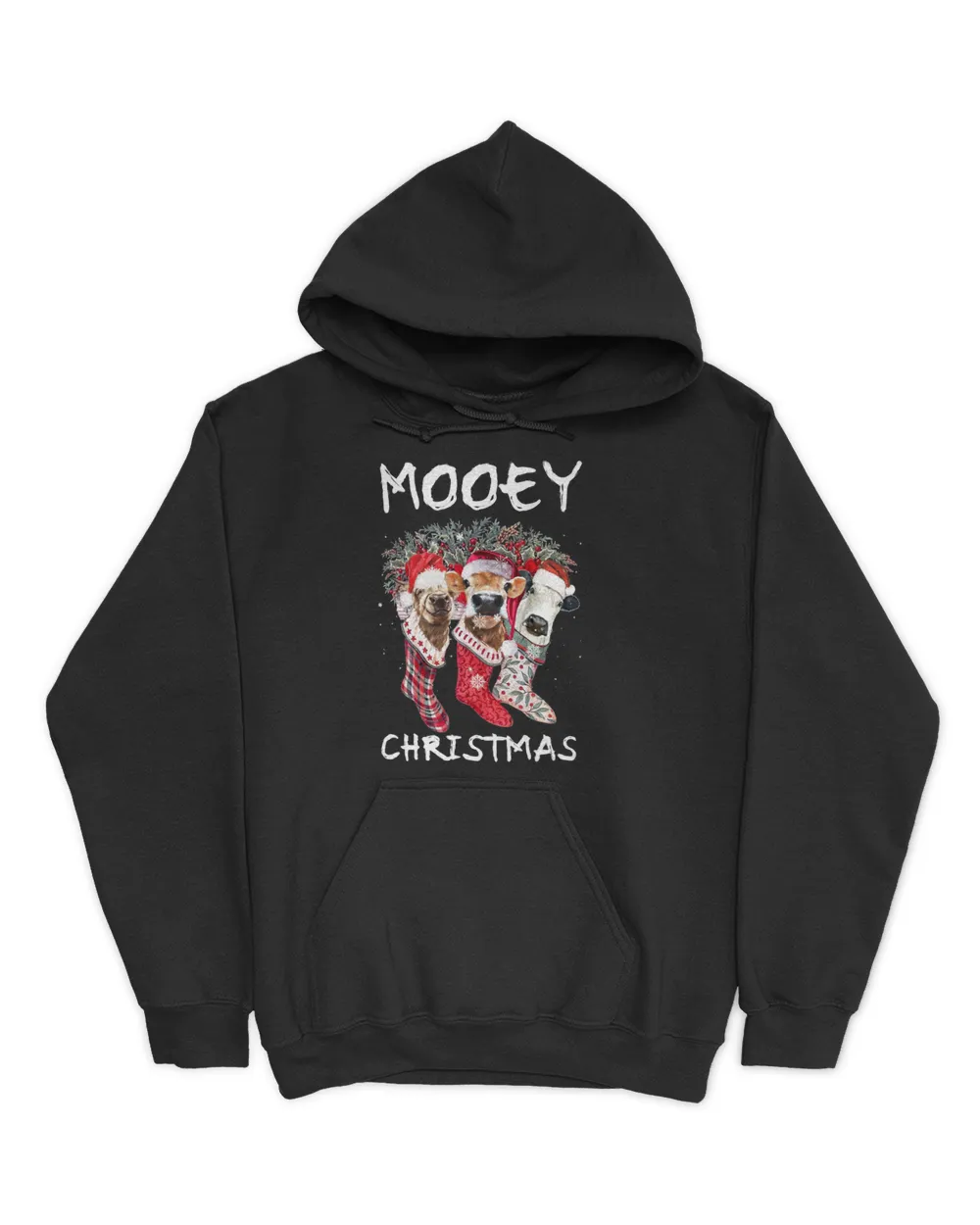 Cow christmas black (2)