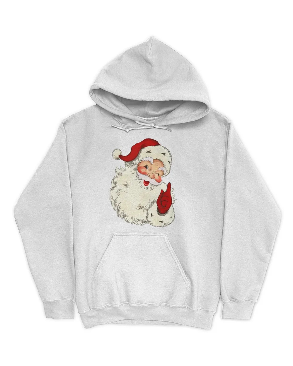 Retro Vintage Pink Santa Claus Christmas 4